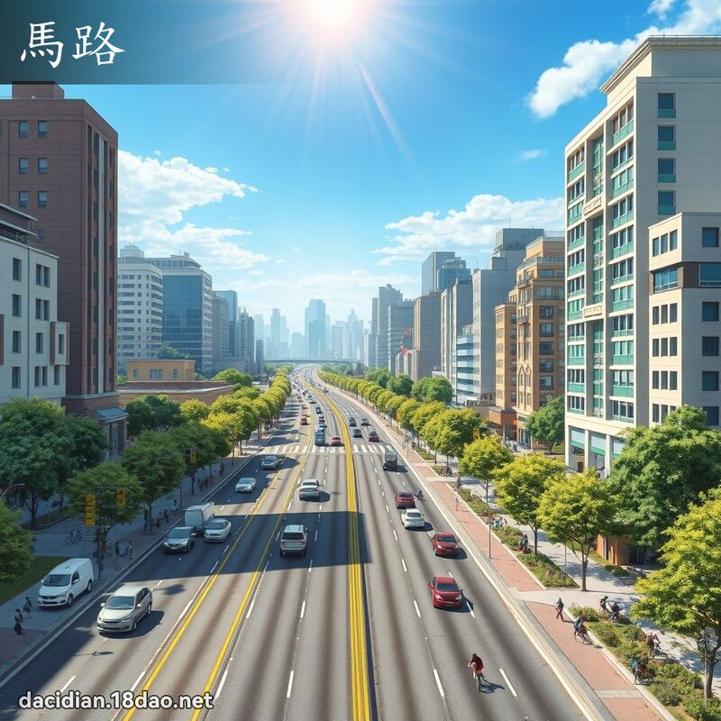 馬路 - 國語大辭典配圖