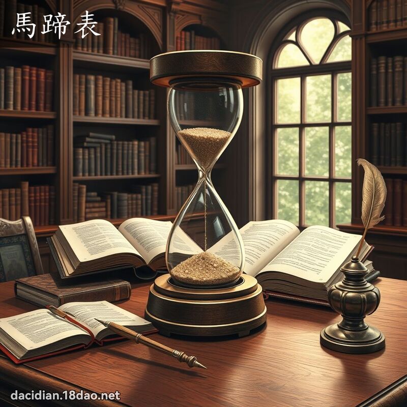 馬蹄表 - 國語大辭典配圖