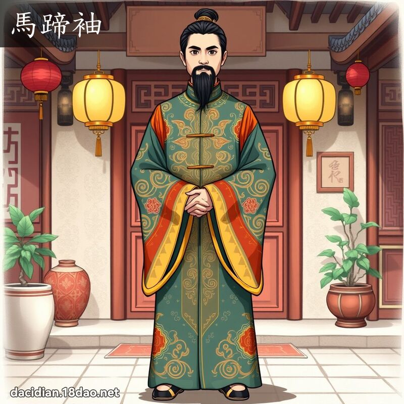 马蹄袖 - 国语大辞典配图
