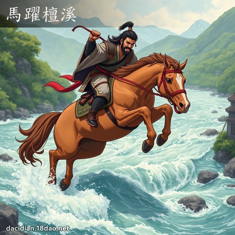 馬躍檀溪 - 國語大辭典配圖