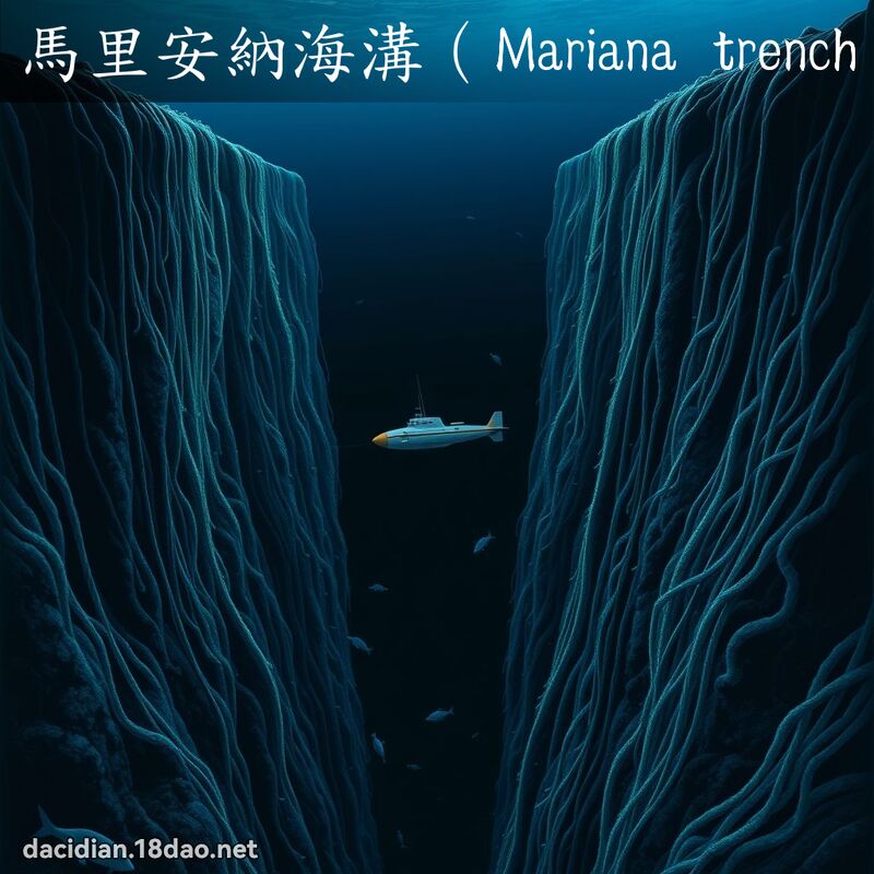 馬里安納海溝（Mariana trench） - 國語大辭典配圖
