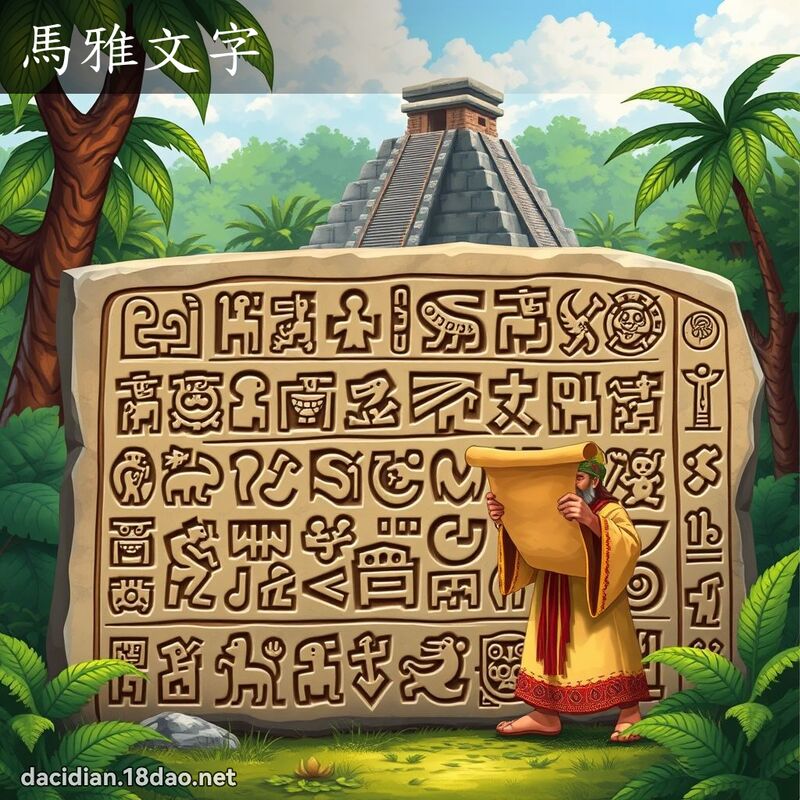 馬雅文字 - 國語大辭典配圖