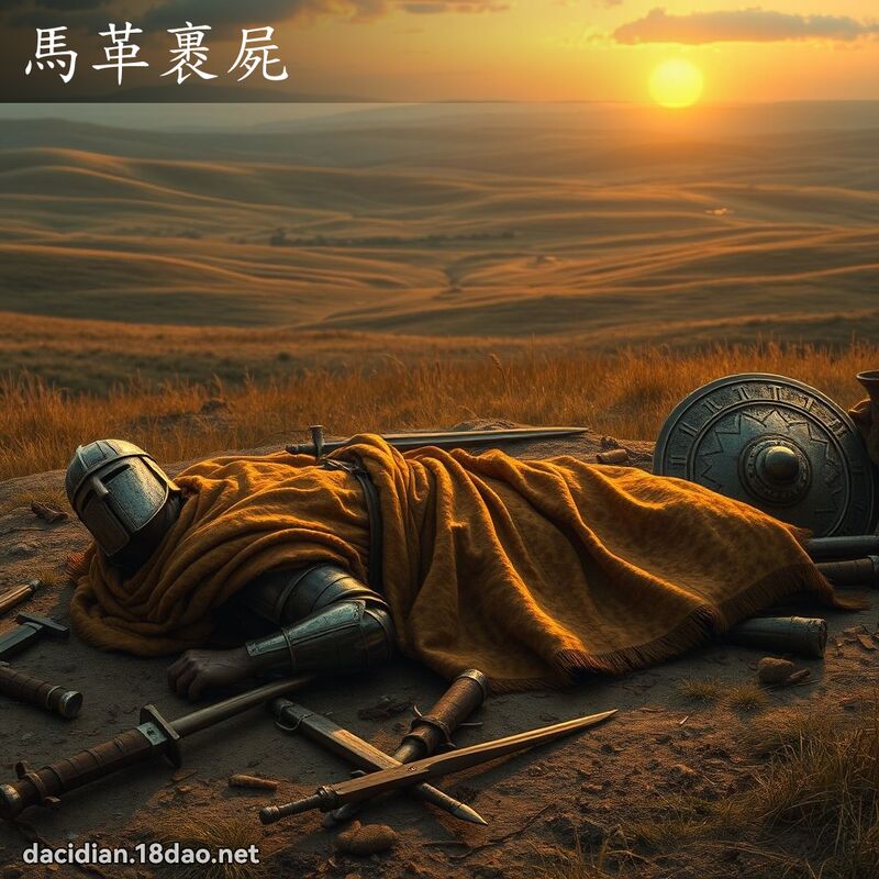 马革裹尸 - 国语大辞典配图