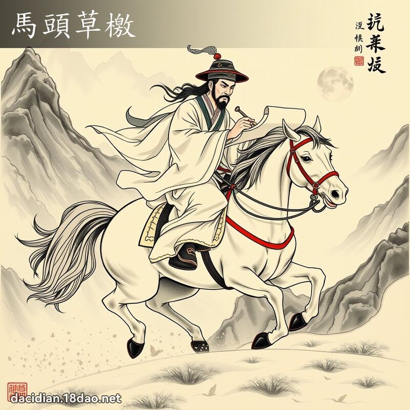 馬頭草檄 - 國語大辭典配圖
