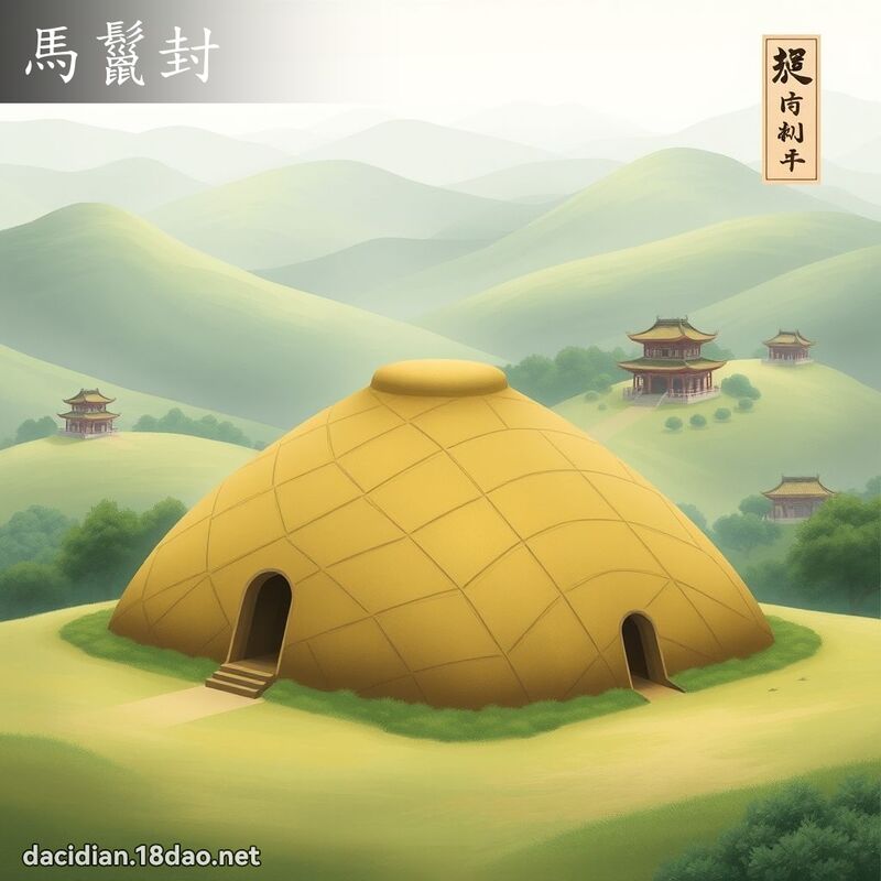 馬鬣封 - 國語大辭典配圖