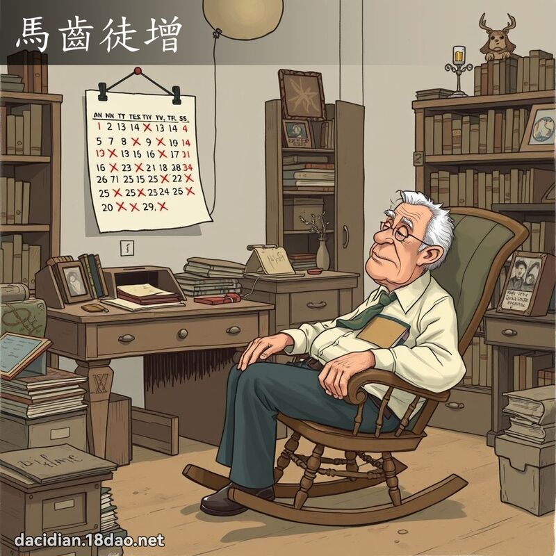 馬齒徒增 - 國語大辭典配圖