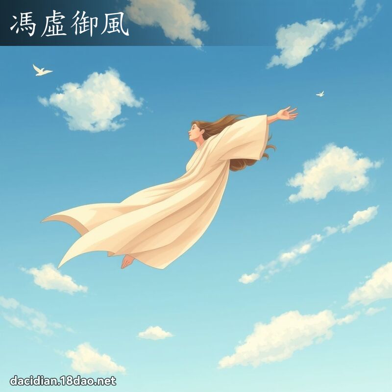 冯虚御风 - 国语大辞典配图
