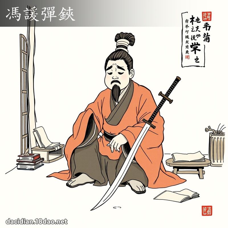 冯諼弹鋏 - 国语大辞典配图