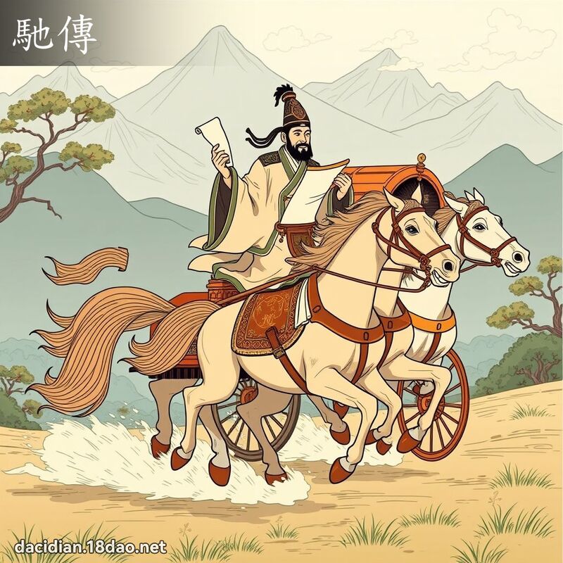 馳傳 - 國語大辭典配圖