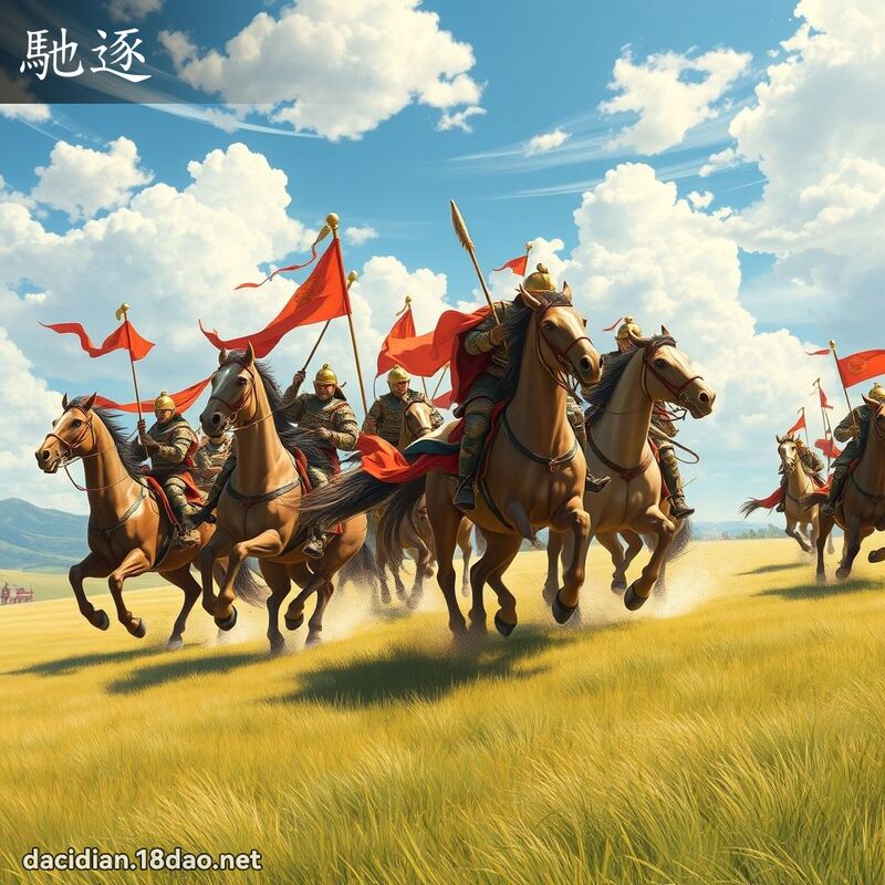 馳逐 - 國語大辭典配圖