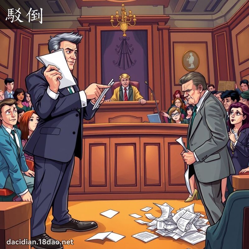 驳倒 - 国语大辞典配图