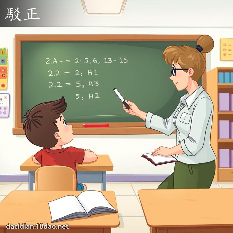 駁正 - 國語大辭典配圖