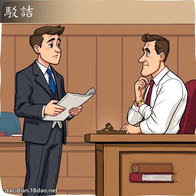 駁詰 - 國語大辭典配圖