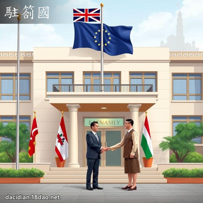 駐劄國 - 國語大辭典配圖