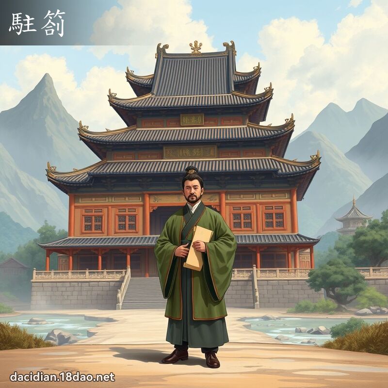 駐劄 - 國語大辭典配圖