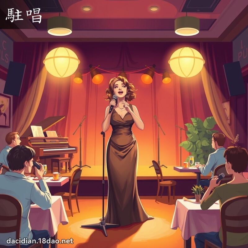 驻唱 - 国语大辞典配图
