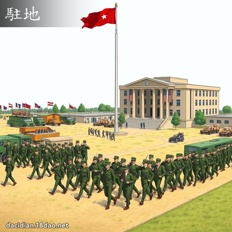 驻地 - 国语大辞典配图