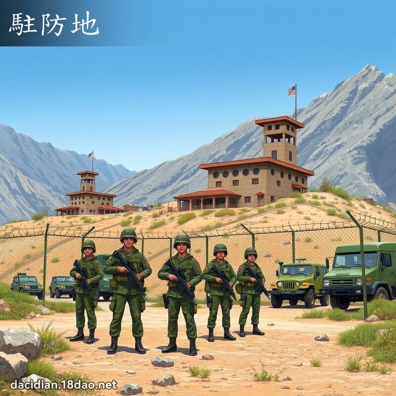 驻防地 - 国语大辞典配图