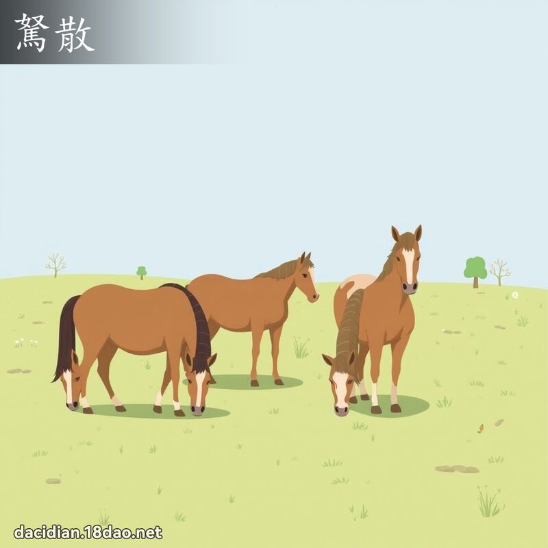 駑散 - 国语大辞典配图