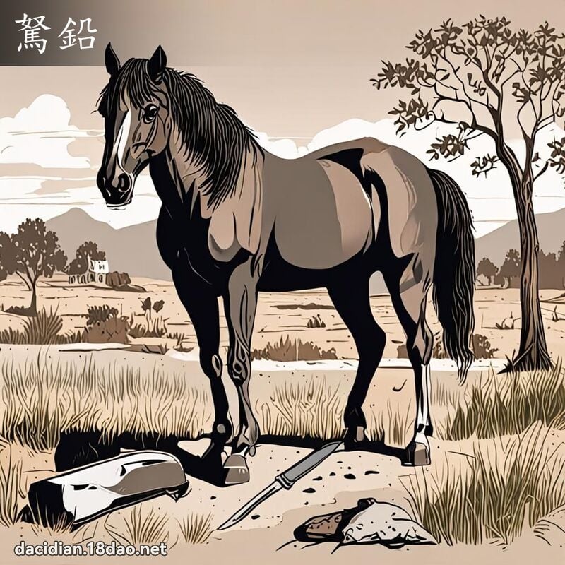 駑鉛 - 國語大辭典配圖