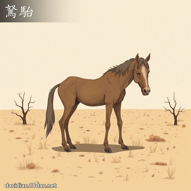 駑駘 - 國語大辭典配圖