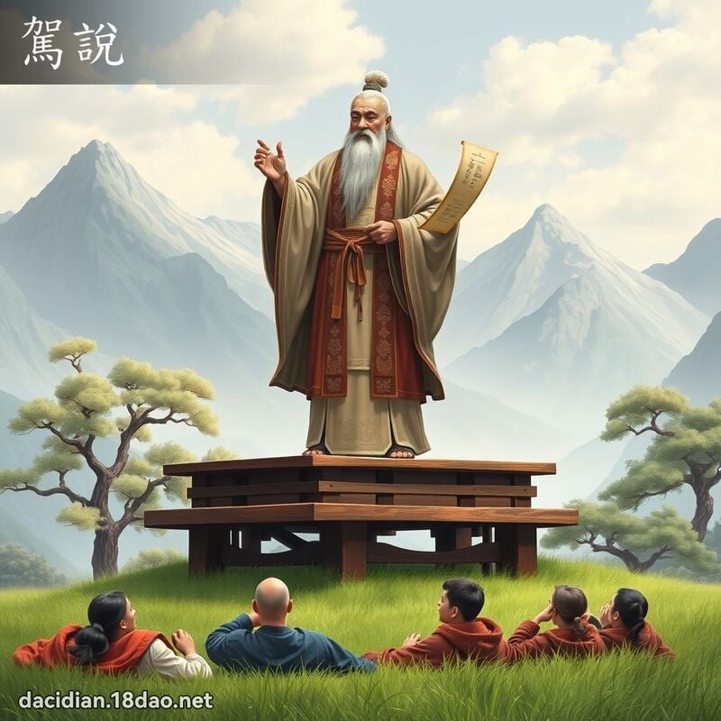 駕說 - 國語大辭典配圖