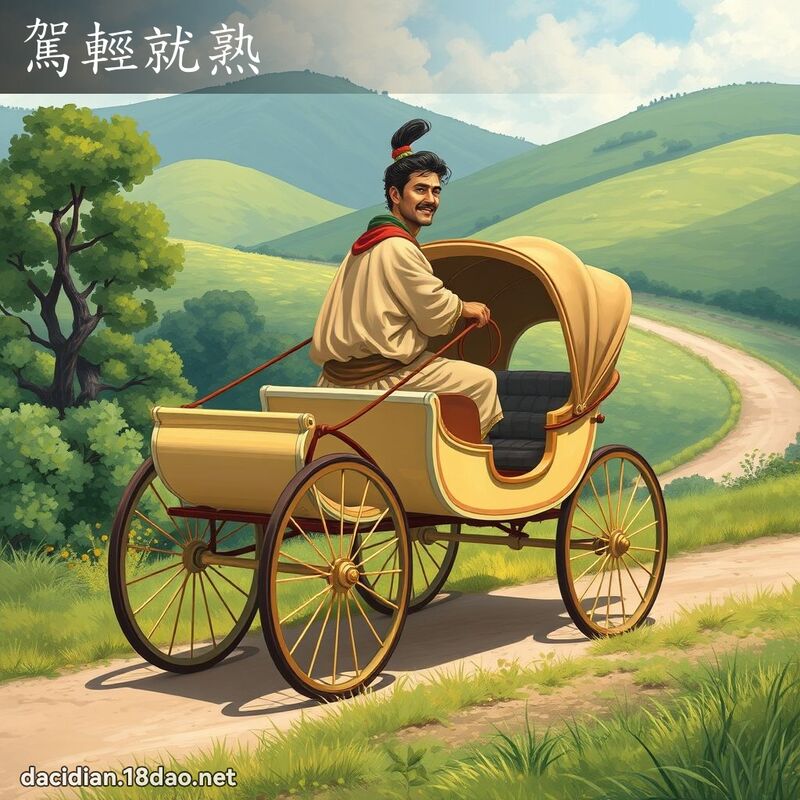 驾轻就熟 - 国语大辞典配图