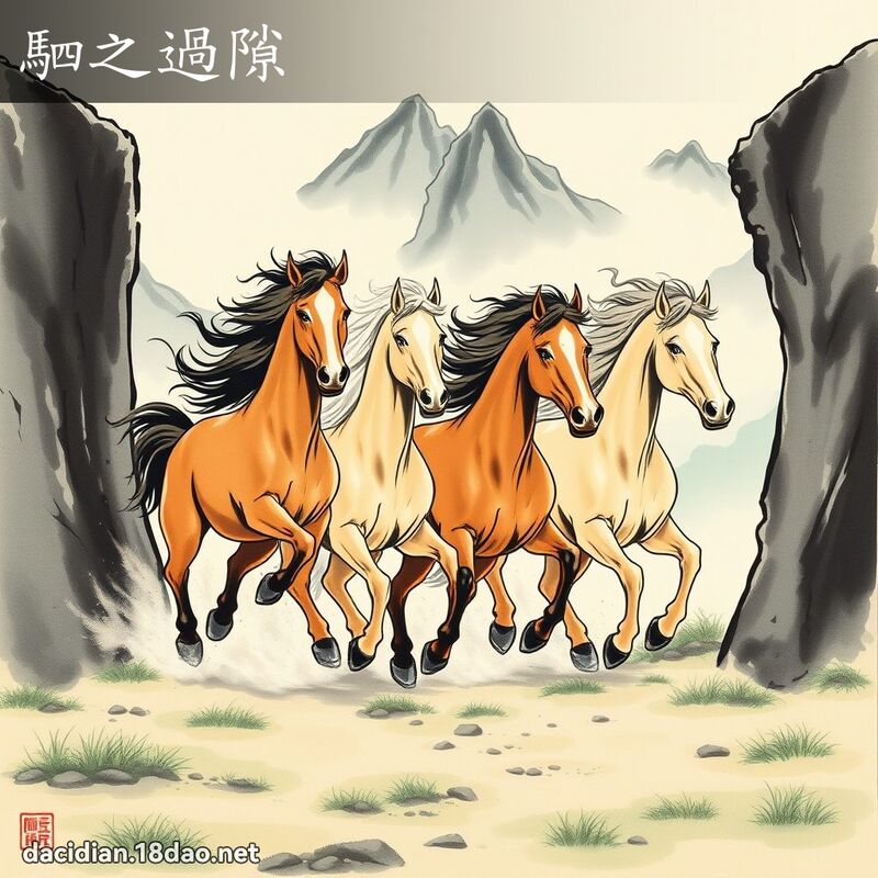 駟之过隙 - 国语大辞典配图