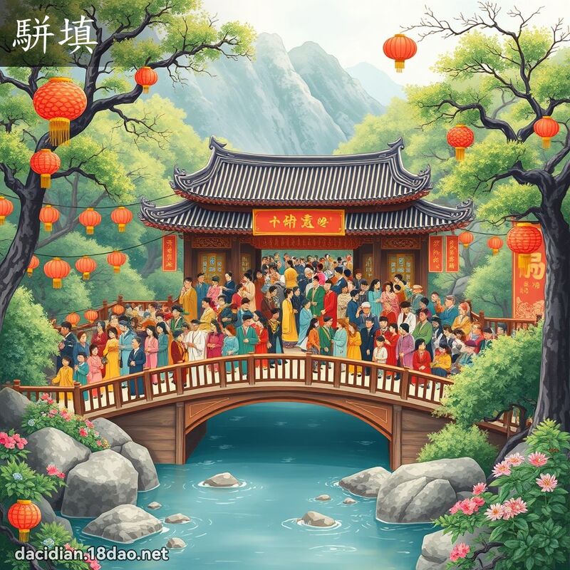 駢填 - 国语大辞典配图