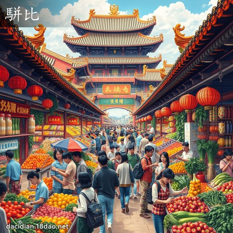 駢比 - 國語大辭典配圖
