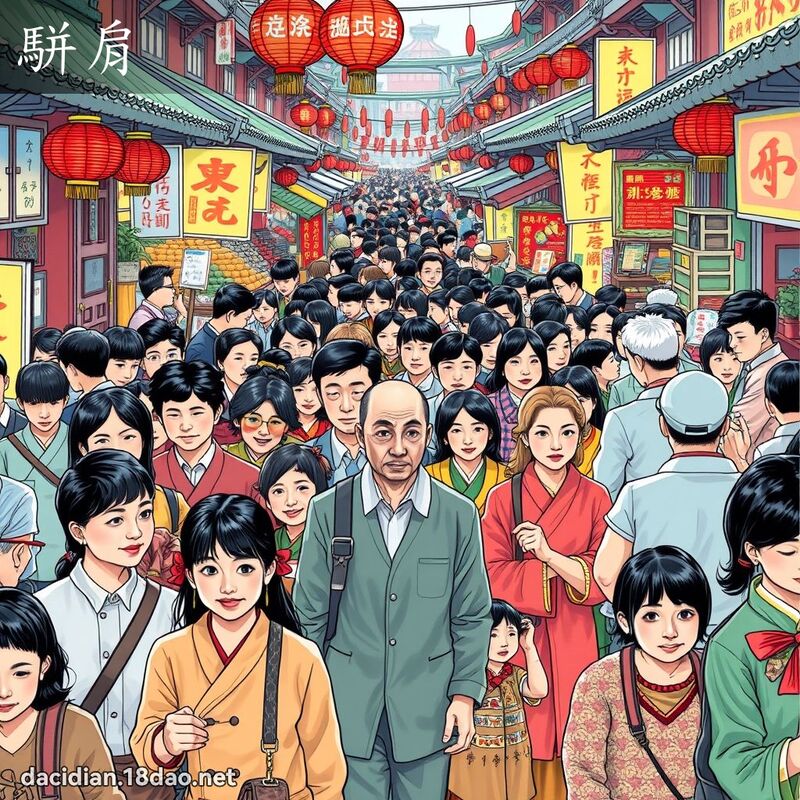 駢肩 - 國語大辭典配圖