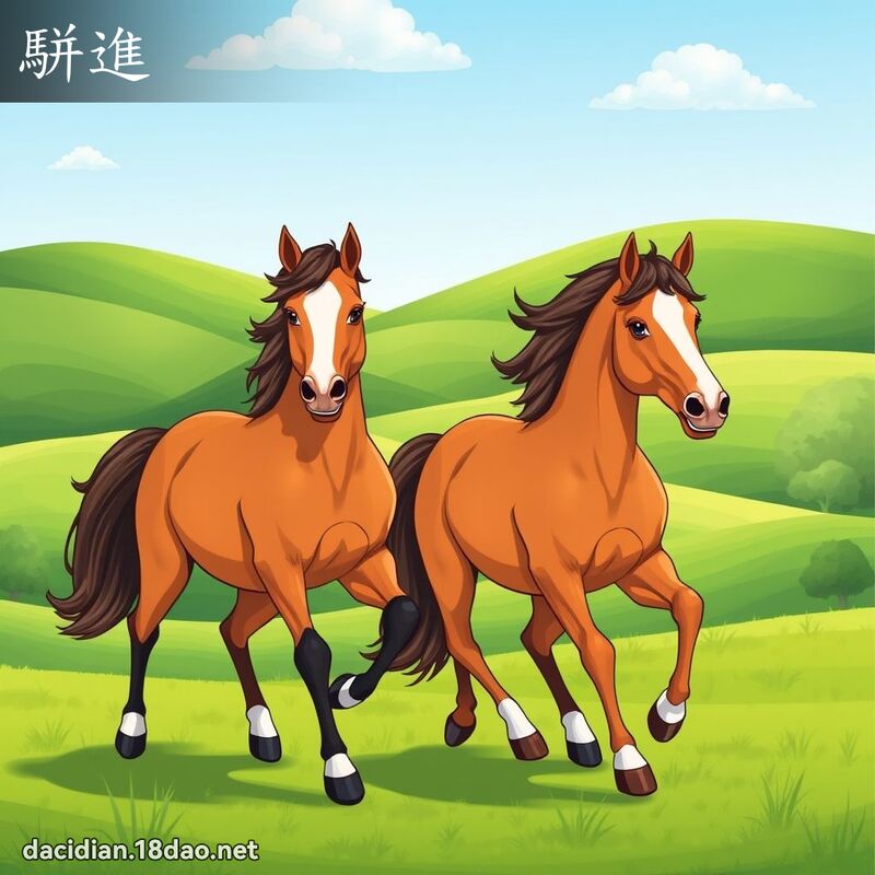 駢進 - 國語大辭典配圖