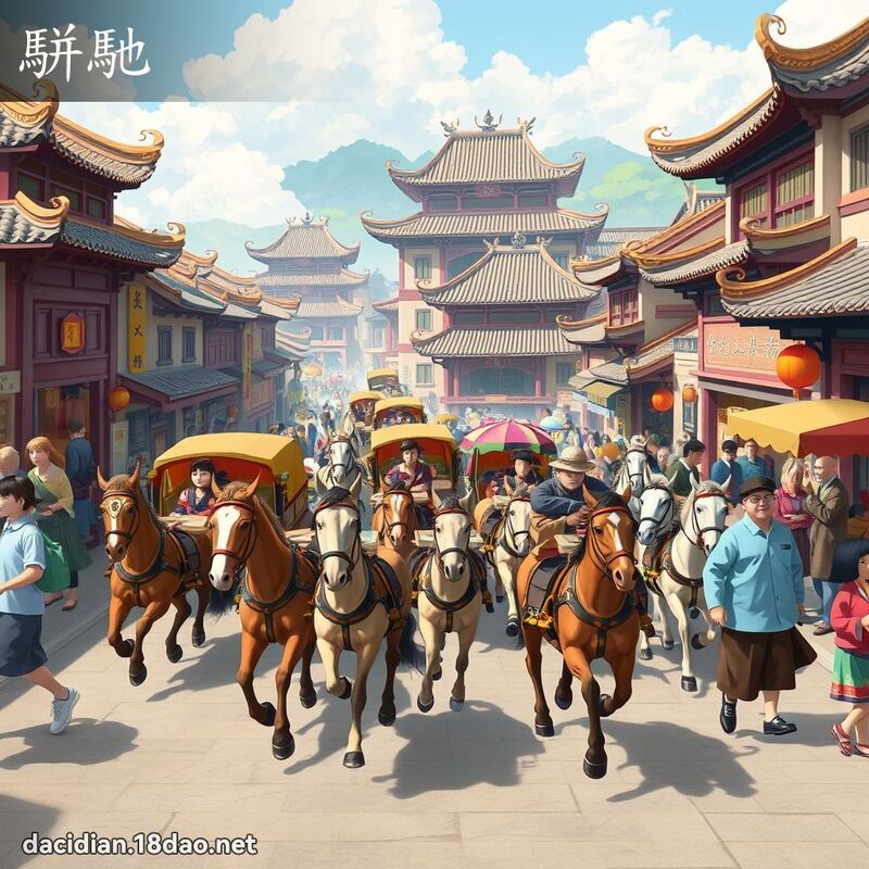 駢馳 - 國語大辭典配圖