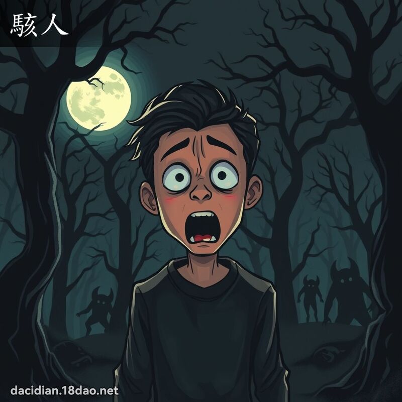 駭人 - 國語大辭典配圖