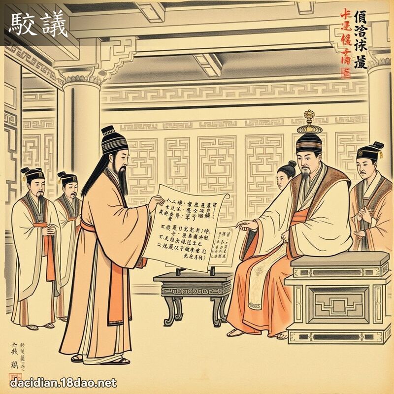 駮議 - 國語大辭典配圖