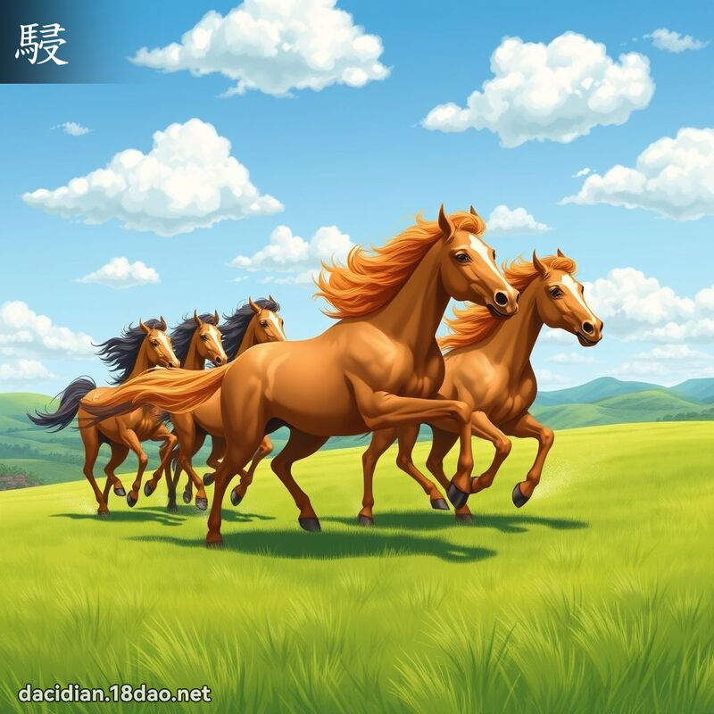 駸 - 国语大辞典配图