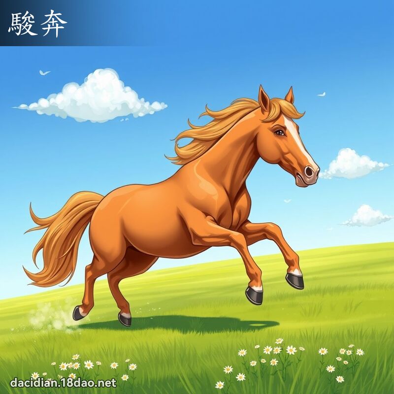 骏奔 - 国语大辞典配图