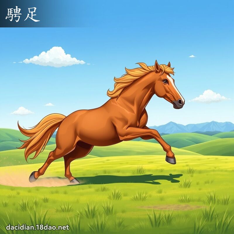 騁足 - 國語大辭典配圖