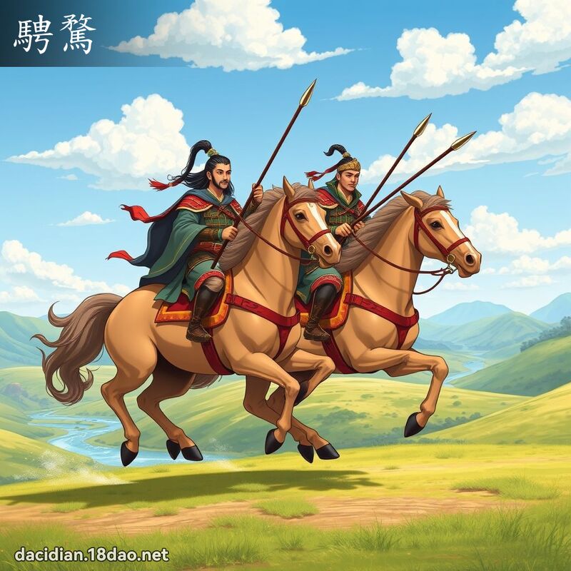 骋騖 - 国语大辞典配图