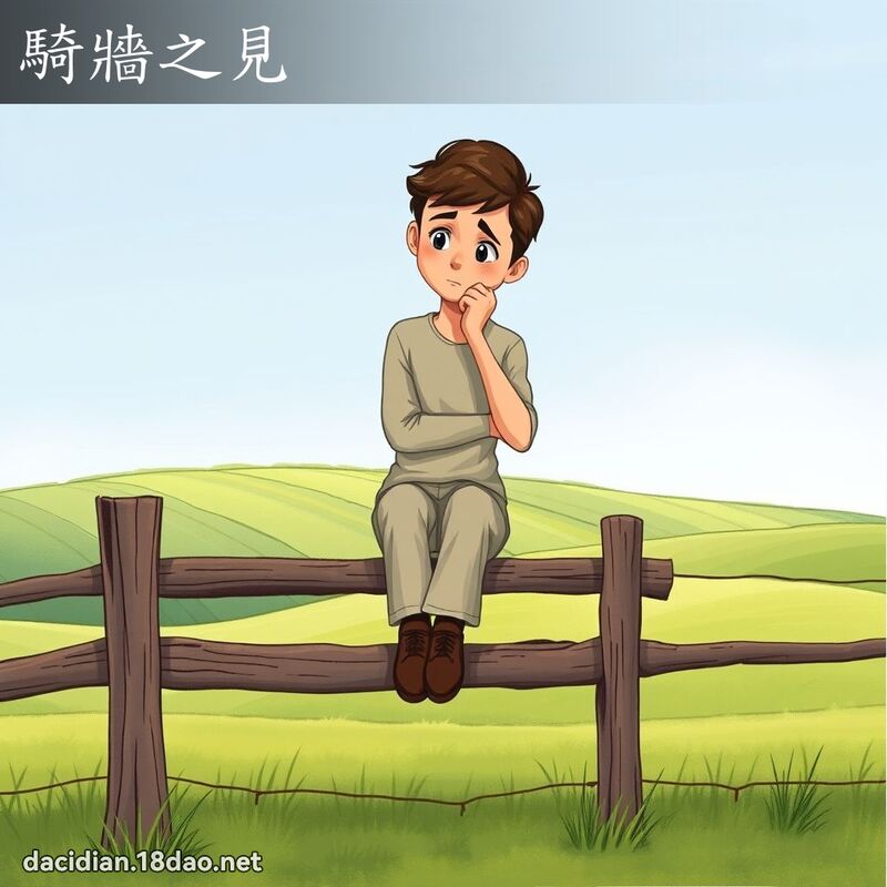 騎牆之見 - 國語大辭典配圖
