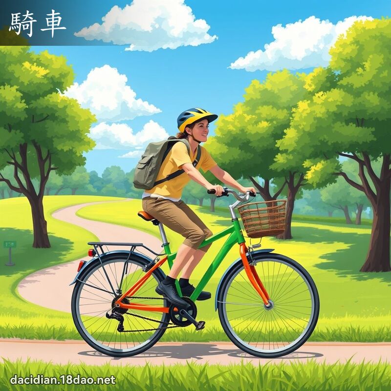 骑车 - 国语大辞典配图