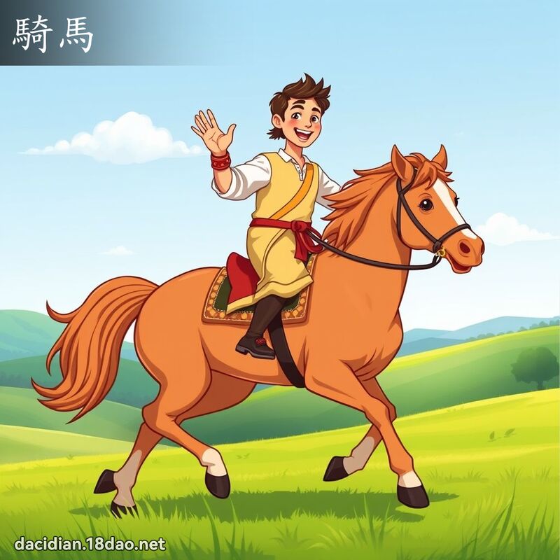 騎馬 - 國語大辭典配圖