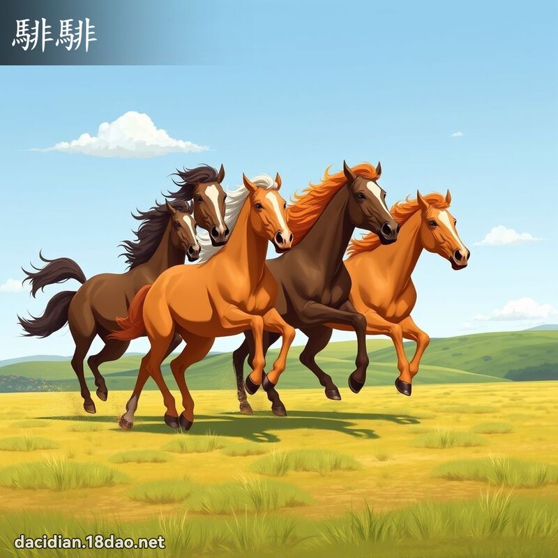 騑騑 - 國語大辭典配圖