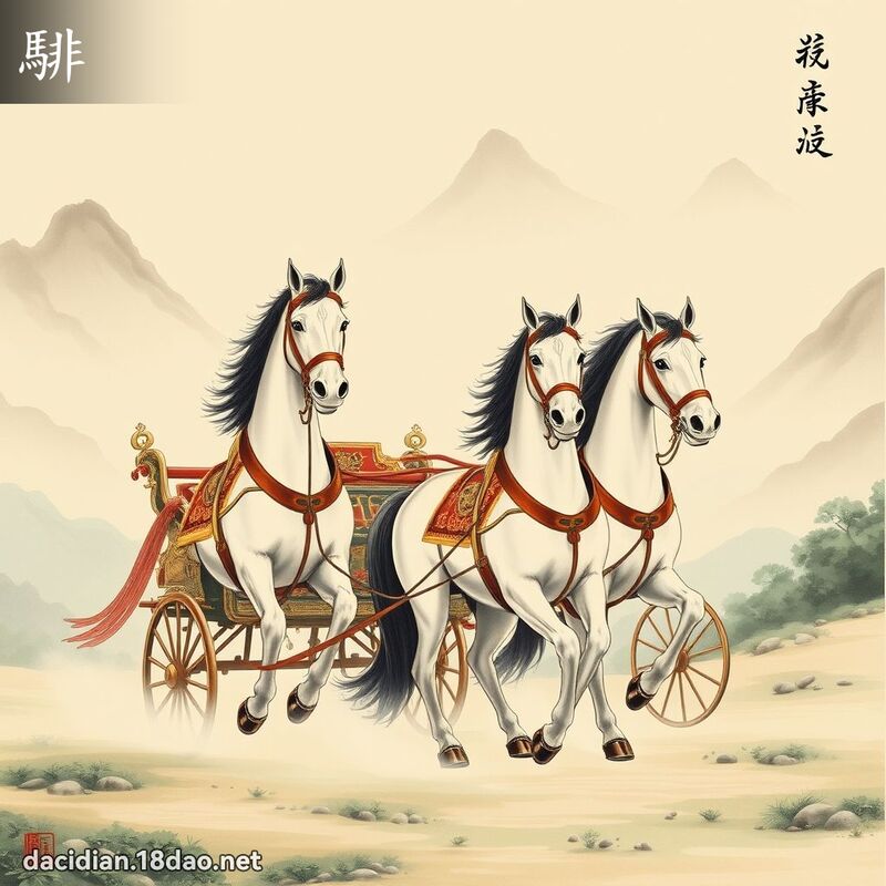 騑 - 国语大辞典配图