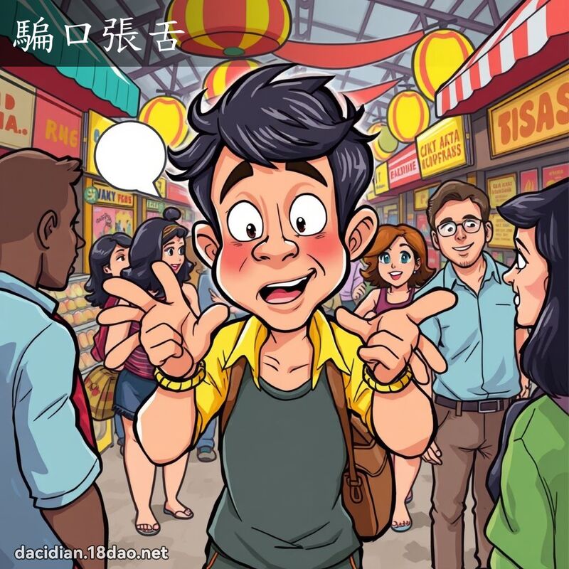 骗口张舌 - 国语大辞典配图
