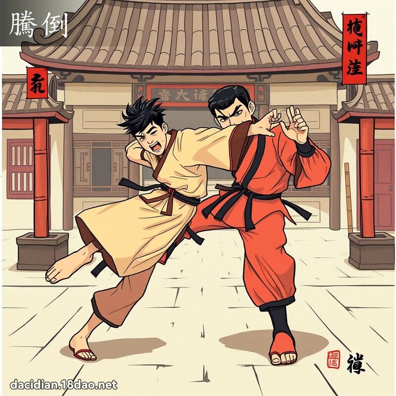 騰倒 - 國語大辭典配圖