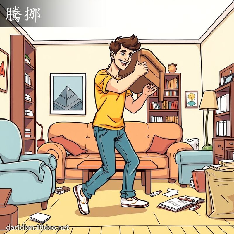 騰挪 - 國語大辭典配圖