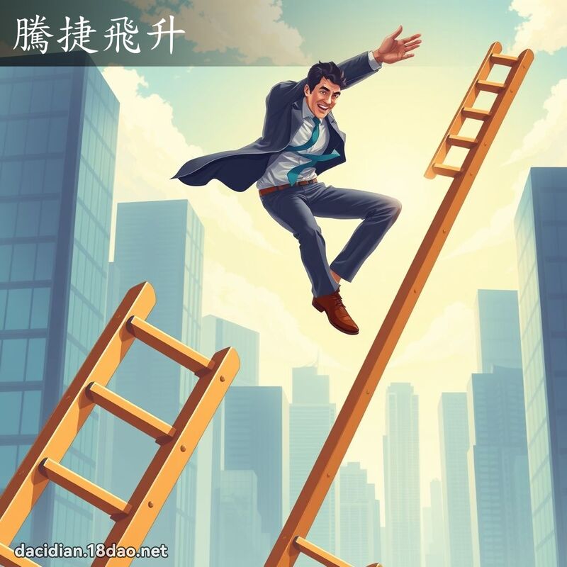 騰捷飛升 - 國語大辭典配圖