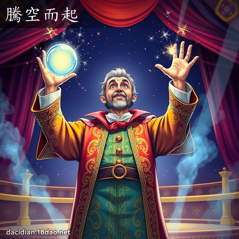 騰空而起 - 國語大辭典配圖