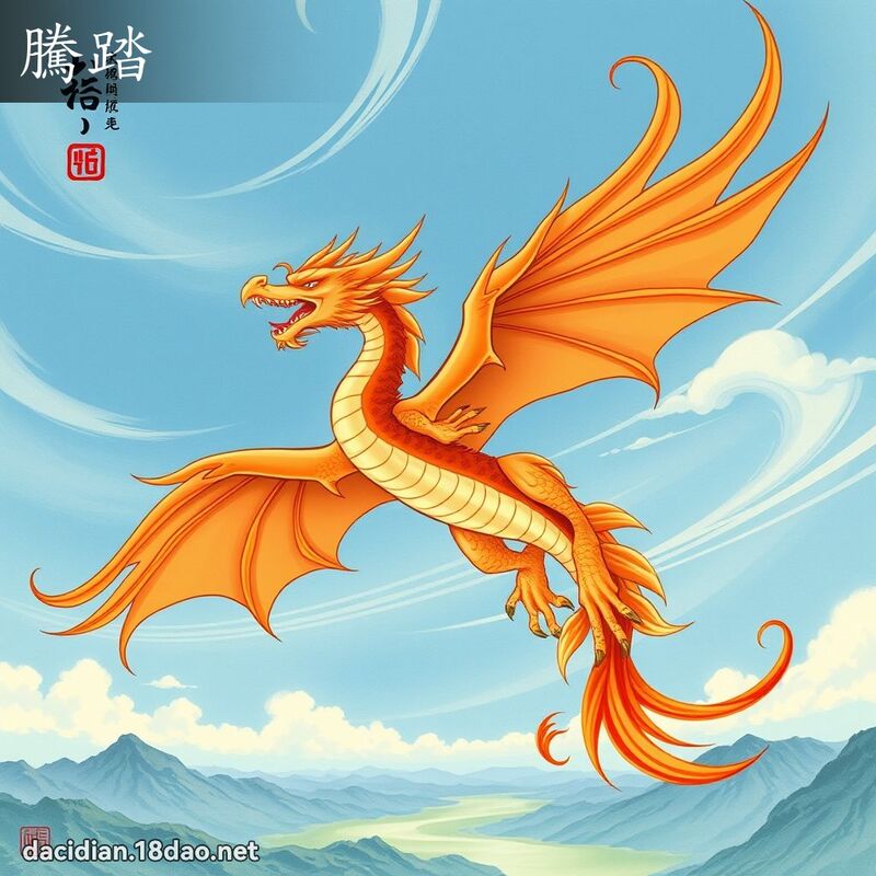 腾踏 - 国语大辞典配图